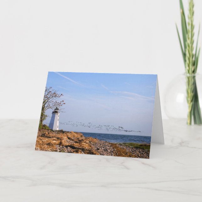 Fayerweather lighthouse Greeting Card (Front)