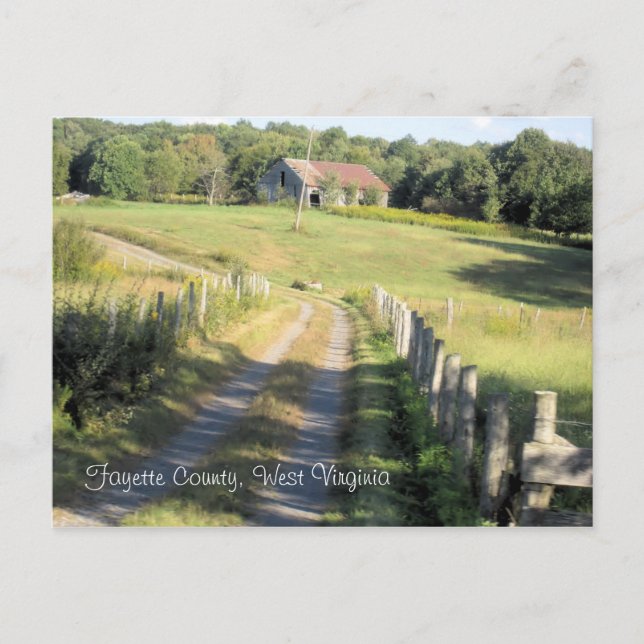 Fayette County, West Virginia Postcard (Front)