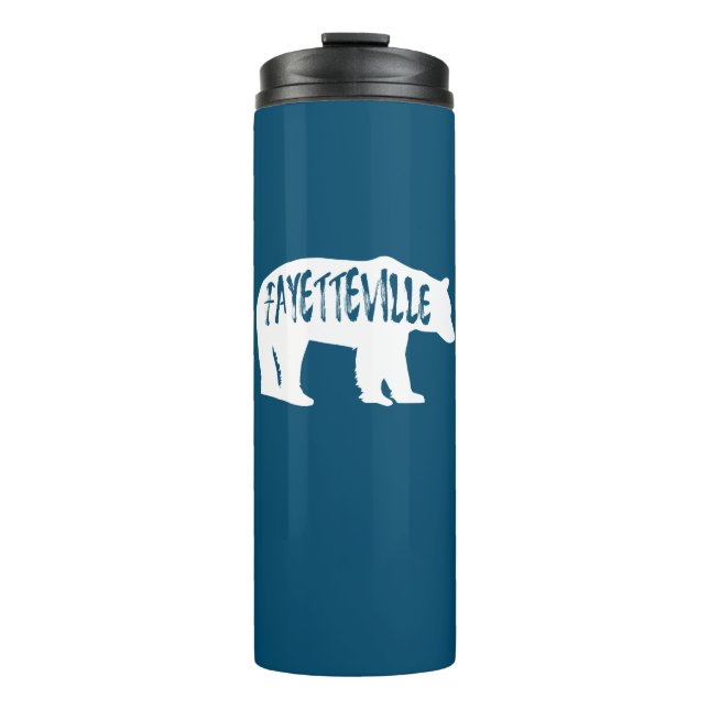 Fayetteville Arkansas Bear Thermal Tumbler (Front)
