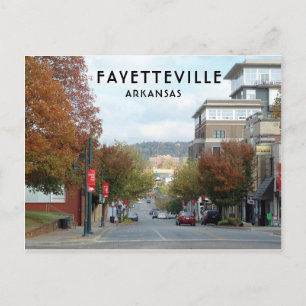 Fayetteville, Arkansas Dickson Street photo Postcard