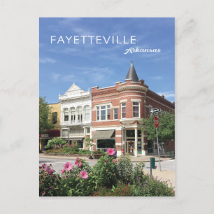 Fayetteville, Arkansas downtown square photo Postcard