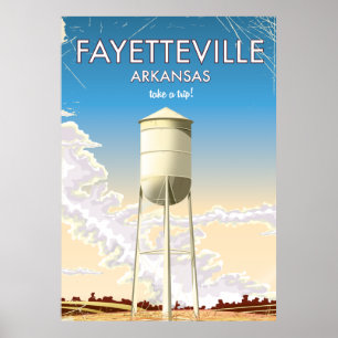 Fayetteville Arkansas Travel poster