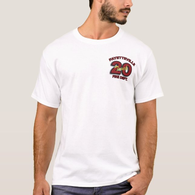 Fayetteville Fire Department Ladder 20 T-Shirt (Front)