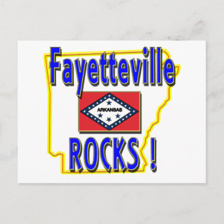 Fayetteville Rocks ! (blue) Postcard