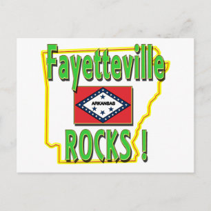 Fayetteville Rocks ! (green) Postcard