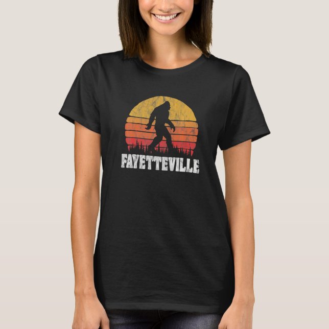 Fayetteville Vintage Eighties Bigoot Retro Sunset T-Shirt (Front)