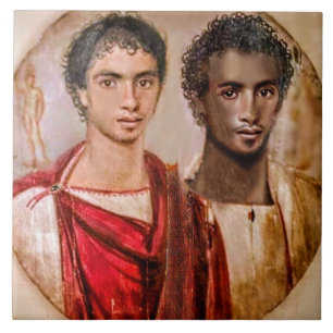 Fayum Lovers ... Roman Period Egypt Tile