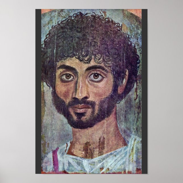 Fayum Mummy Portrait From By Römisch-Ägyptischer Poster (Front)