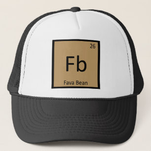 Fb - Fava Bean Legume Chemistry Periodic Table Trucker Hat
