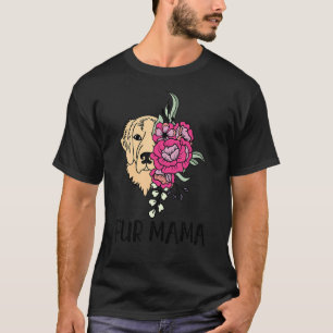 Fb Pet Retriever Floral Floral Fur Mama Retriever T-Shirt