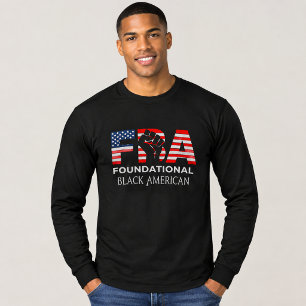 FBA Black Patriotic Long Sleeve T-Shirt