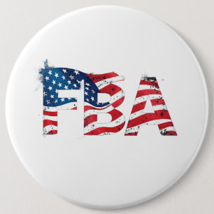 FBA Foundational Black American 6 Inch Round Button