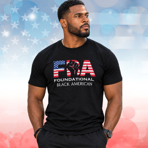 FBA Foundational Black American Raised Fist  T-Shirt