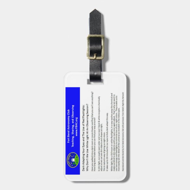 FBAC Luggage Tag (Front Vertical)