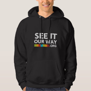 FBC Men's Black Hoodie with Colour Logo