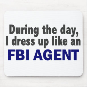 FBI Agent During The Day Mouse Pad