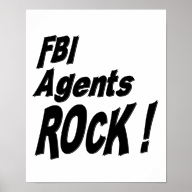 FBI Agents Rock! Poster Print (Front)