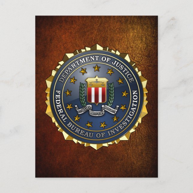 FBI Emblem Postcard (Front)