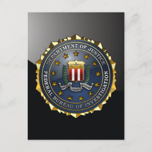 FBI Emblem Postcard