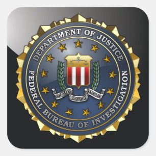 FBI Emblem Square Sticker