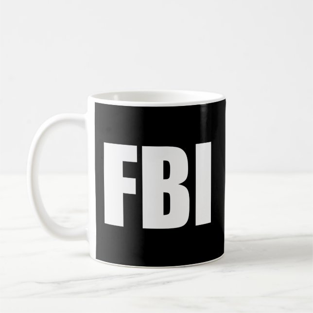 Fbi Federal Bureau Of Investigation Coffee Mug (Left)