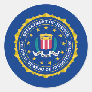 FBI Flag Classic Round Sticker