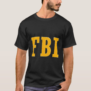 Fbi Frontback Print T-Shirt