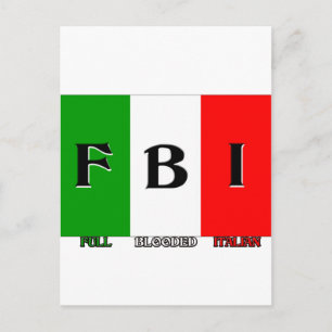 FBI Full Blooded Italian Postcard
