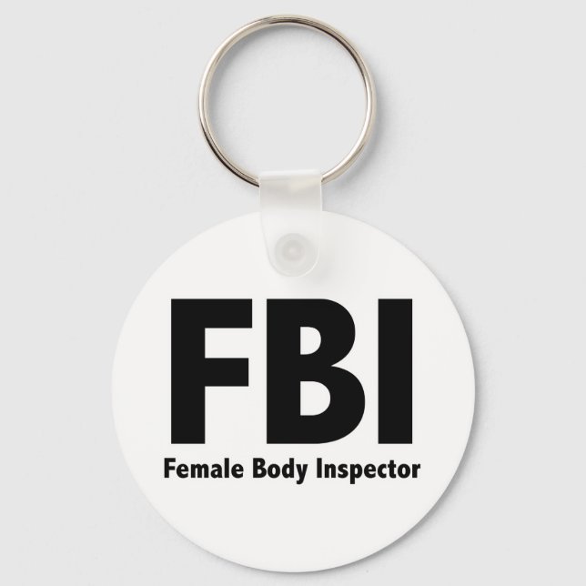 FBI Mr Funny Rude Humour Keychain (Front)