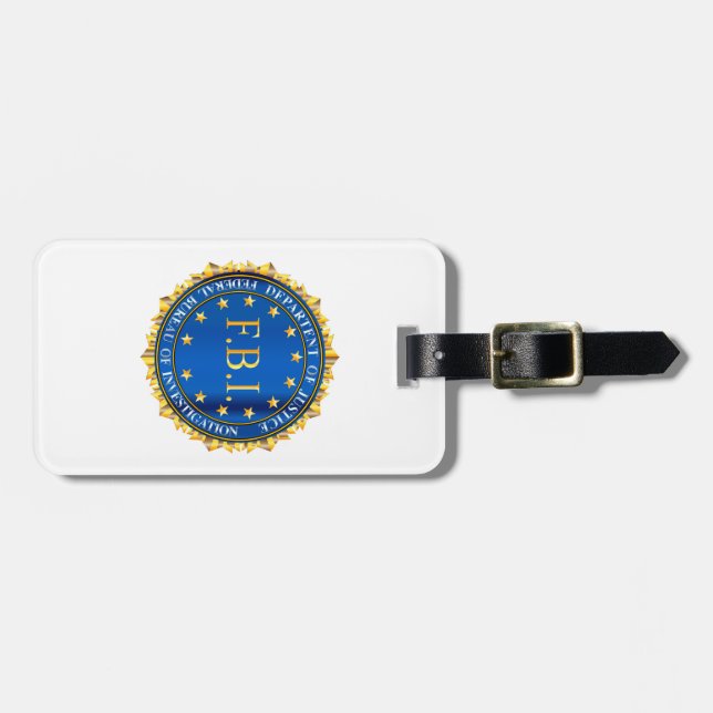 FBI Spoof Seal Luggage Tag (Front Horizontal)