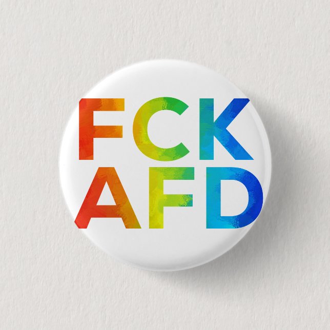 Fck AFD ohne Rahmen 1 Inch Round Button (Front)