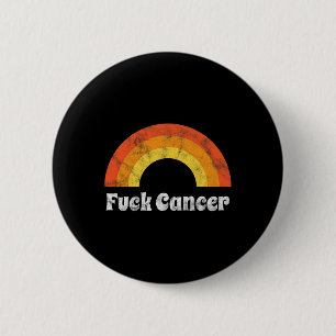 Fck Cancer Breast Cancer Awareness Gift Distressed 2 Inch Round Button