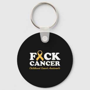 Fck Cancer Childhood Cancer Awareness Gifts Keychain