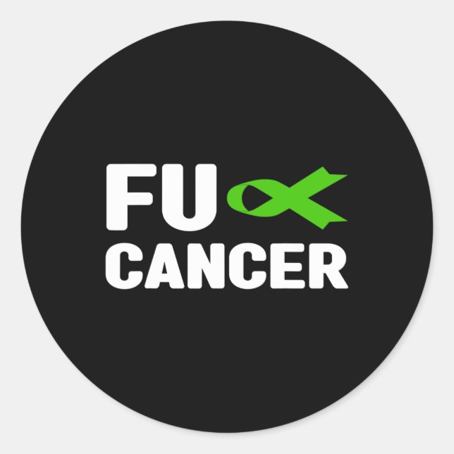 Fck Cancer - Fck Bile Duct Cancer Awareness 4  Classic Round Sticker (Front)