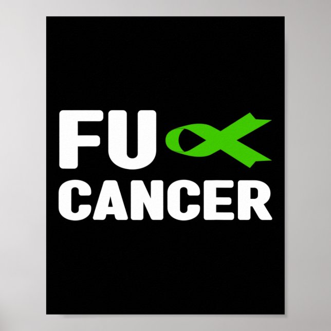 Fck Cancer - Fck Bile Duct Cancer Awareness 4  Poster (Front)