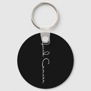 Fck Cancer Hate Cancer Tee Breast Cancer Awareness Keychain