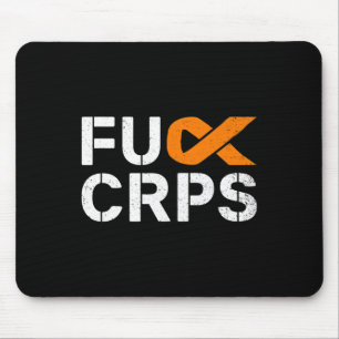 Fck Crps Rsd Awareness Orange Ribbon Warrior Suppo Mouse Pad