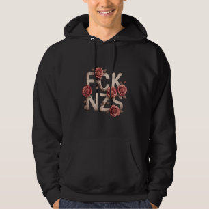 FCK NZS Flowery Against Right No Nazis Lgbtq+ Hoodie