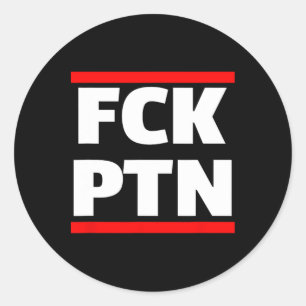 Fck Ptn I Stand With Ukraine  Classic Round Sticker
