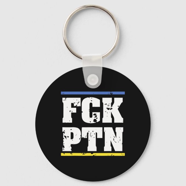 Fck Ptn Ukraine  Keychain (Front)