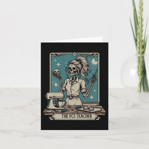 Fcs Teacher Skeleton Halloween Family And Consumer Card