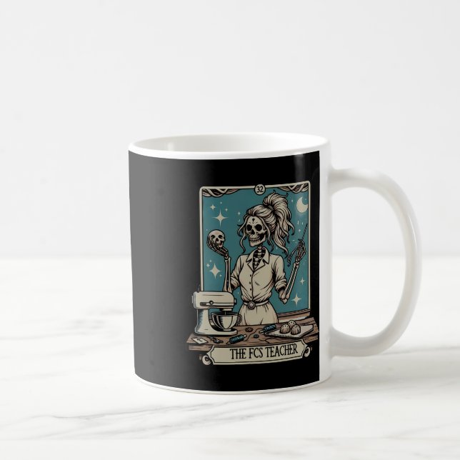 Fcs Teacher Skeleton Halloween Family And Consumer Coffee Mug (Right)