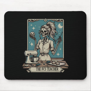 Fcs Teacher Skeleton Halloween Family And Consumer Mouse Pad