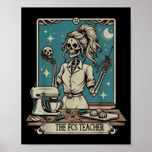 FCS Teacher Skeleton Halloween Family and Consumer Poster