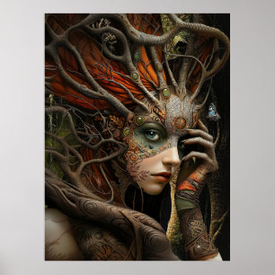 *~* FD3 42 Tree of Life Earth Mystical  Poster