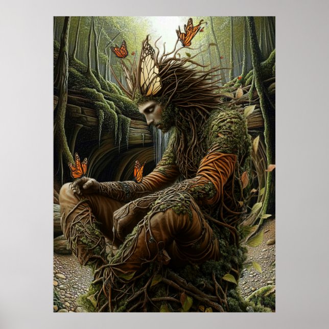 *~* FD3  Cosmic Earth Keeper Guardian Mystical 23 Poster (Front)