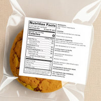 FDA Compliant Blank Custom Nutrition Food Label