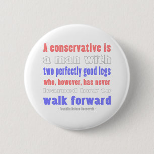 FDR Defines COnservatives 2 Inch Round Button