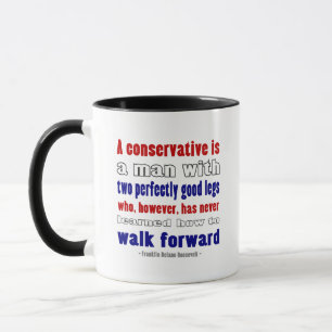 FDR Defines Conservatives Dark Mug