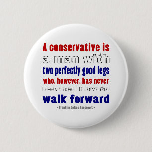 FDR Defines Conservatives Darker 2 Inch Round Button
